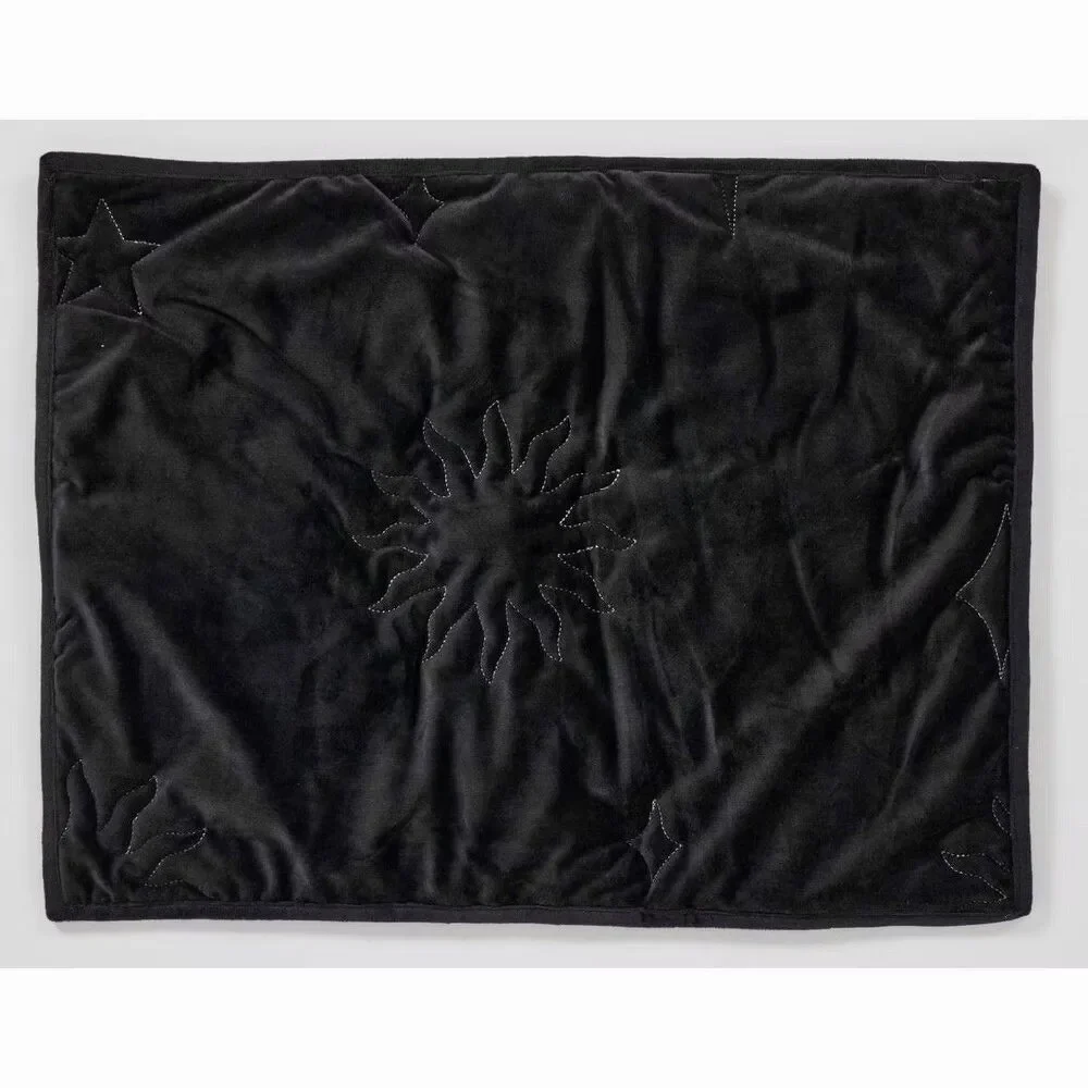 Celestial Garden Twin Velvet Embroidered Comforter Floral
